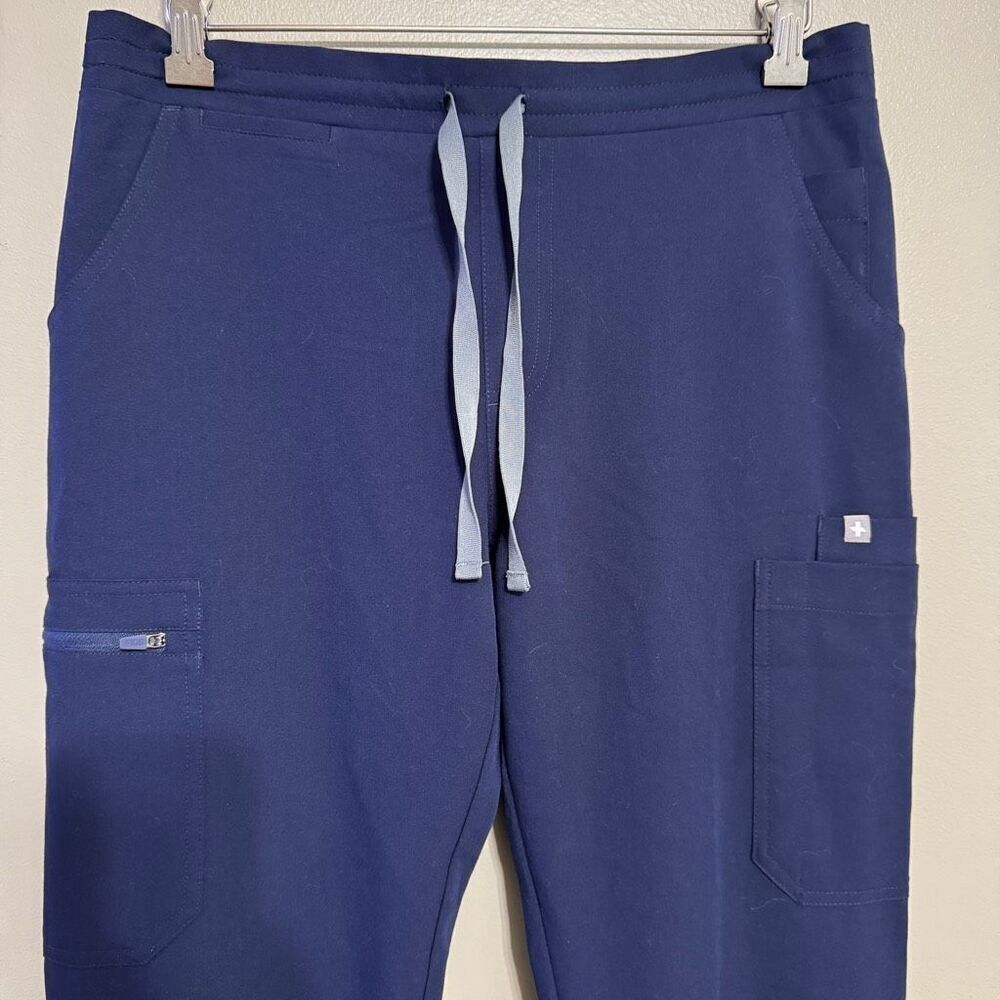 Figs high waisted Yolo navy women’s scrub pants size small tall - Picture 3 of 7